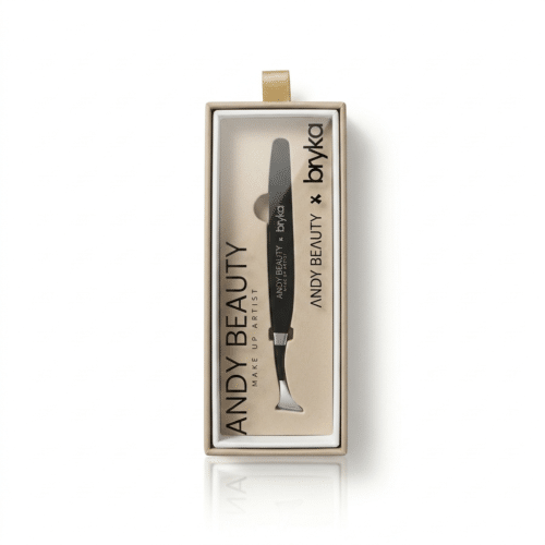 Flat Top Tweezers Andy Beauty x Bryka